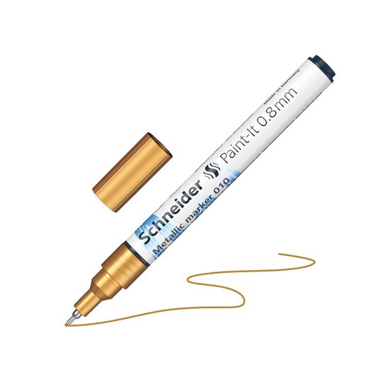 Marker Metalic Paint- It 011 0.8mm Schneider Gold Metallic
