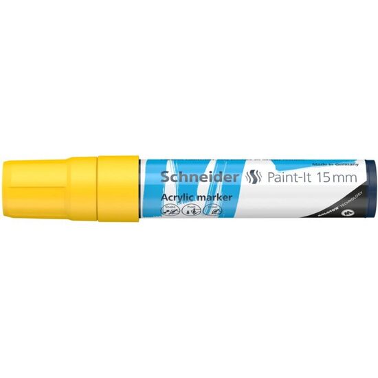 Marker cu vopsea acrilica Galben Paint- It 330 15mm Schneider