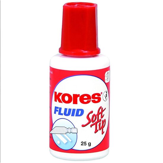 Fluid corector solvent Kores Soft Tip 25 gr cu burete