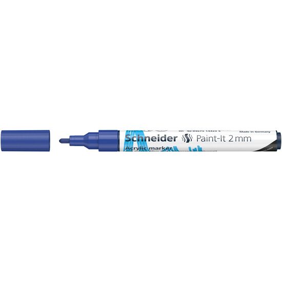 Marker cu vopsea acrilica Albastru Paint- It 310 2mm Schneider